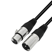 3Pin XLR Microphones Sound Cable with Zinc-1m mal to female