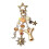 Trendy Y2K Style Keyring With Initial Letter And Star-Type Y 1