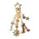 Unique Letter Key Chain Star Moon Alloy Pendant Design-Type A 1