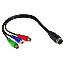 Multipurpose 9Pin To 3RCA Female Sound Video Cable For Gaming