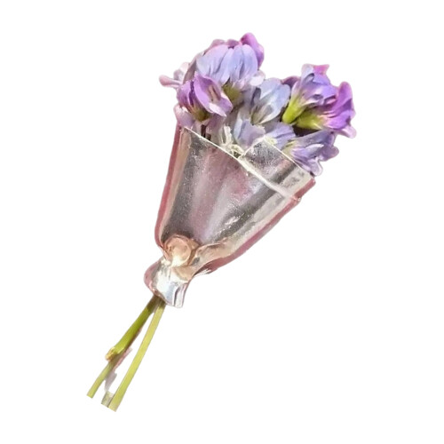 Einzigartiger handgefertigter Schmuck mit Blumennadel für-5