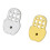 Set Of 2 Earring Support Backs With Adjustable Fit-golden white 1