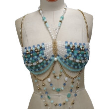 Adjustable Length Beaded Chest Chain Accessories For Women’s-C