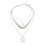 Delicate Alloy Chain Necklace Stackable With Shining Star-88 1