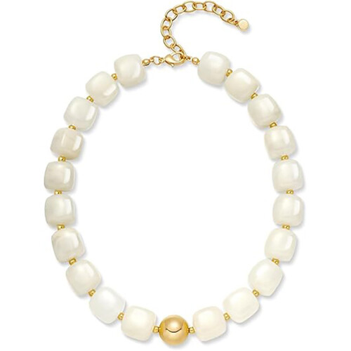 Modieuze Dopamine Stijlen Hars Ketting Met Verstelbaar-Beige