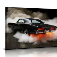 Affiche de voiture vintage Muscle Car sur toile, 1 pièce