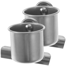 Stainless Steel Bird Feeder Bowl for Parrots and Small