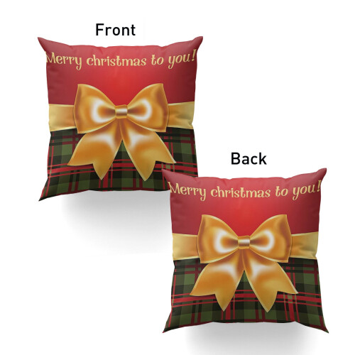 Housse de coussin décorative de Noël 30 x 30 cm