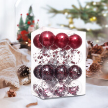Karácsonyi gömbdíszek8cm PET átlátszó színes