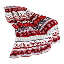 Juletæppe Snefnug Flannel 68x102 cm
