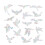 Autocollant oiseau pour fenêtre, réfractif, 1 feuille 1