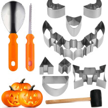 Juego de tallado de calabazas de acero inoxidable de 6 piezas