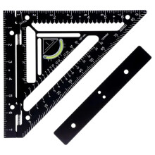 BHXYSGD Outil d'équerre de charpente, règle triangulaire en aluminium avec
