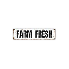 Farm Fresh rusztikus fémtábla 4x16 hüvelyk