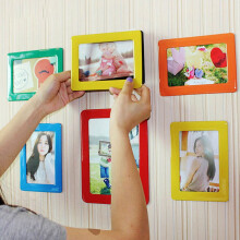 Mini cadre photo magnétique rectangulaire pour réfrigérateur
