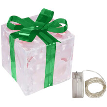 Lighted Christmas Gift Box Decoration Indoor Outdoor