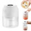Picador de alho e moedor de carne elétrico 300ml branco 1