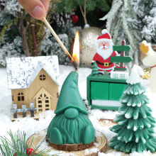 Bougie parfumée Père Noël - Thème des fêtes - 1 pièce