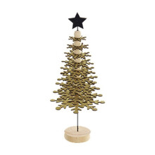 Mini sapin de Noël en bois, décoration de bureau