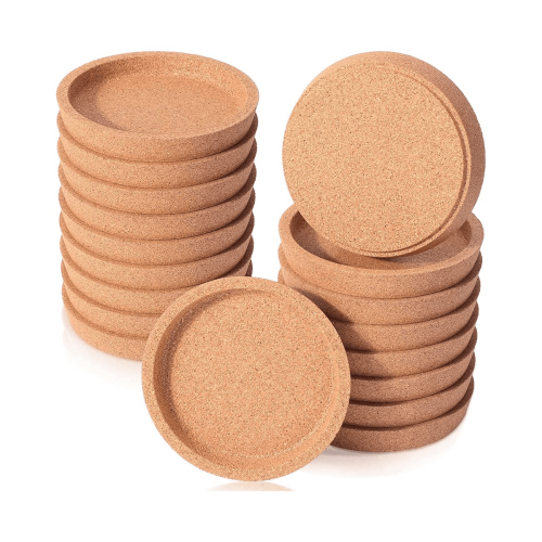 18 Pack 4 Inch Round Cork Coasters