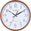 Horloge murale analogique Atomic Walnut 12,8 pouces 1