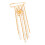 Elegante Perlen-Blumen-Fransen-Brosche, Legierung,-Gold 1