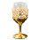 Handgefertigter Whiskybecher aus Glas mit Eisenrahmen, 1