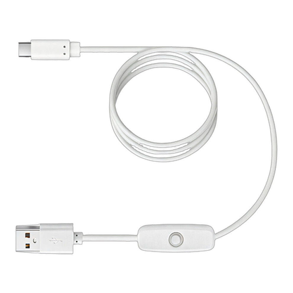1.2M Usb To Type C Power Cable With On Off Switching For- White 7627001508408