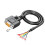 DB9Pin-Kabel mit verzinnten-Mutter fester Malehead 1