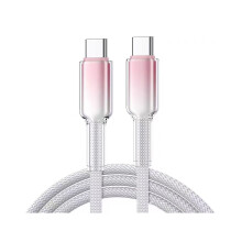 120 W Schnellladekabel Typ C, Farbverlaufsdesign,-TCTC Weiß