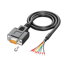 DB9Pin Mannelijke Connectorkabel Met-Moer vaste mannelijke kop