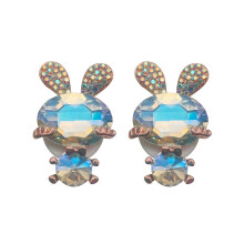 Delicate Rabbit Shaped Headphone Adornment With-White