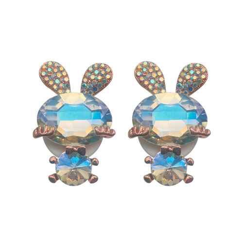 Delicate Rabbit Shaped Headphone Adornment With-White