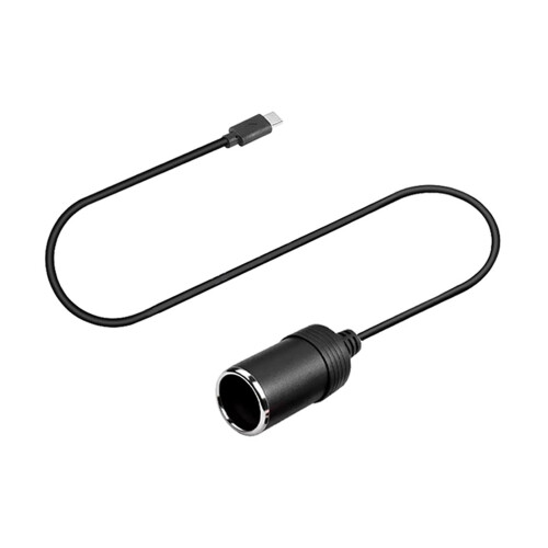 Type C 5V to 12V Car Power Converter Socket Female Step Up Cable