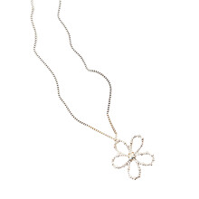 Minimalisten zilveren hart hanger ketting lange ketting-C