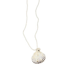 Elegant Long Chain Necklace Heart Shaped Pendant Ideal For-A