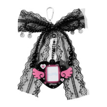 Elegant Dark Keychain For Women Featuring Lace Bowknot And-B