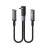 Mit Nylon geflochtenes USB-C-Splitterkabel,-2 Typ-C-Winkelstück 1