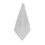 Serviette visage en bambou et coton, blanche, 1 pièce 2