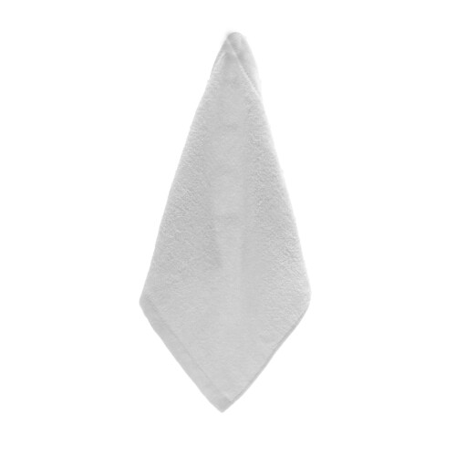 Serviette visage en bambou et coton, blanche, 1 pièce 1