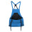Blauwe canvas tuinschort met snelsluitzak 2