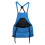 Blauwe canvas tuinschort met snelsluitzak 3