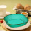 Ensemble de 4 assiettes carrées transparentes en PET 5