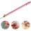 French Embroidery Punch Needle Set Metal Handle, Pink Sequin Beading Hook Needles 3