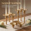 Candlestick Holders Iron Metal Taper Candle Holders Decorative 2