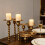 Candlestick Holders Iron Metal Taper Candle Holders Decorative 5