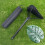 Portable Folding Camping Stool Black Lightweight Telescopic Compact Outdoor Seat 2