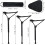 Portable Folding Camping Stool Black Lightweight Telescopic Compact Outdoor Seat 3