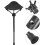 Portable Folding Camping Stool Black Lightweight Telescopic Compact Outdoor Seat 8