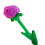 Lilla plysrosebuket legetøj 30 cm 2